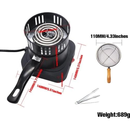 Portable Electric Single Burner Stove with Iron Spoon Mini Hotplate Furnace Home Dropshipping