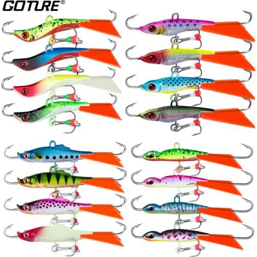 Goture New Winter Ice Fishing Balancers Wobblers for Trout Bass Pike Perch Carp Luminous Ice Fishing Lure Jig Jigging Bait