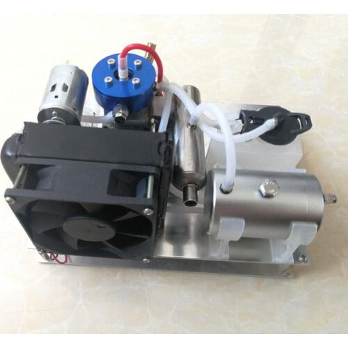 TOYAN Level 15 Methanol Engine to Gasoline Engine Model DIY Micro 12V Generator Set with Water-cooled Radiator Device
