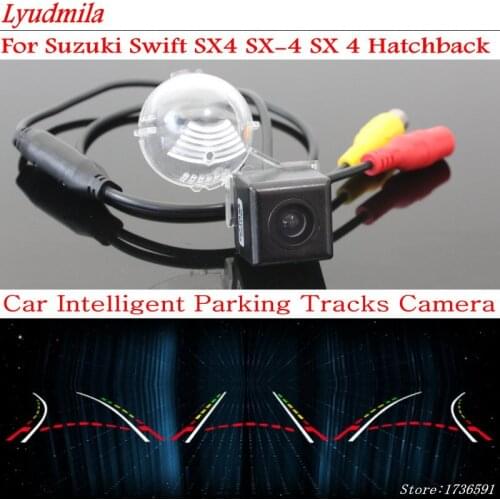 Lyudmila Car Intelligent Parking Tracks Camera FOR Suzuki Swift SX4 SX-4 SX 4 Hatchback / Car Back up Reverse Rear View Camera