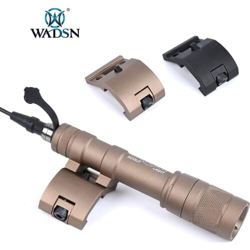 WADSN Surefir M300 M600 Scout Light Mount Tactical Flashlight Mount Base Airsoft gun Weapon for 20mm Picatinny Rail Light Mount