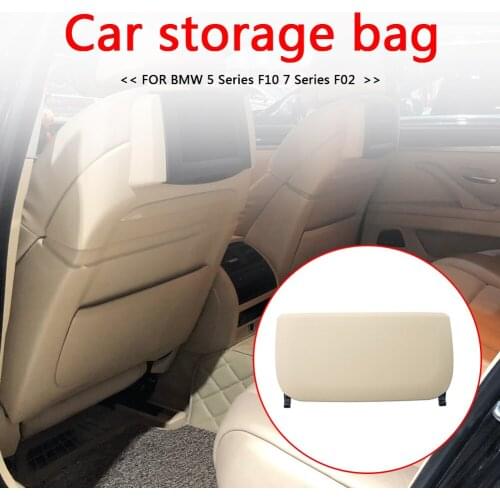 Car Seat Back Panel Part Cover Replacement Beige Black Non-Cutting Non-Splicing for BMW F10 7 Series F02 Auto Equipment
