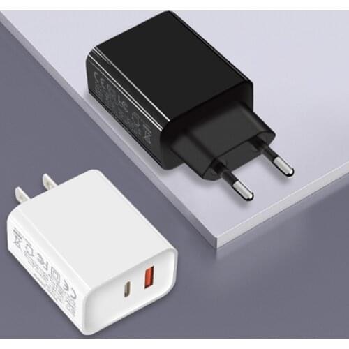 PD 18W USB Type C Charger LED EU Adapter Fast Phone Charge For iPhone 12 11 X Xs Xr 7 AirPods iPad Huawei Xiaomi LG Samsung