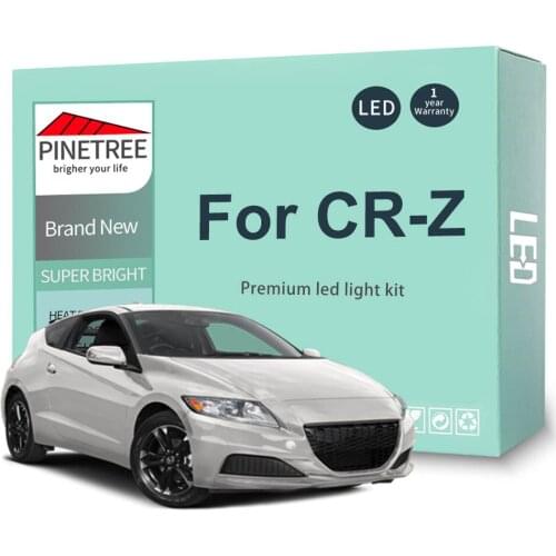 14Pcs Led Interior Light Kit For Honda CR-Z CRZ 2010-2016 LED Bulbs Canbus No Error Car Light Accessories