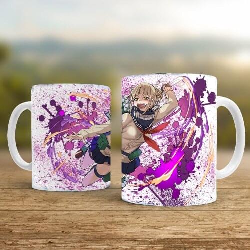 2021 My Hero Academia Cross My Body / Himiko Toga Christmas Gift 11oz White Ceramic Creative Coffee Mug and Tea Cup