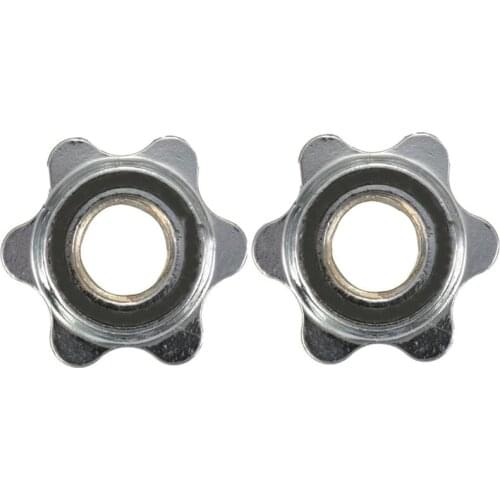 2x 1″ standard barbell spinlock collars screw clamp dumbbell bar weight lifting