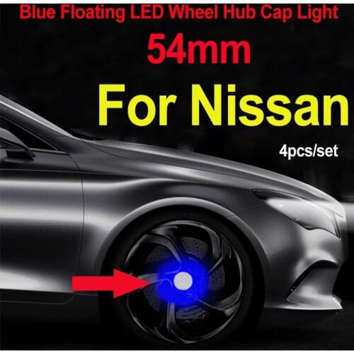 54mm 4pcs/set Floating LED Wheel Hub Cap Light Wheel Center Rims for Teana Sylphy Qashqai Livina Tiida Cube Car Accessories