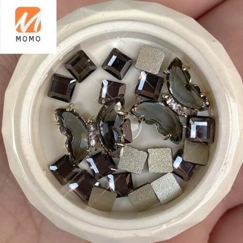 Butterfly Nail Ornament Super Flash Diamond Nail Rhinestone Ornament Crystal Butterfly