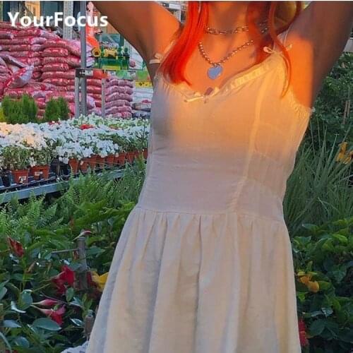 Retro chic lolita girl white and black mini dress bow lace ball gown spaghetti strap dress