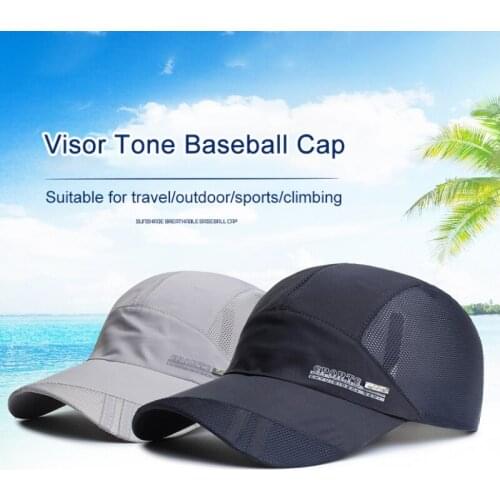 Unisex Baseball Cap Thin Mesh Portable Quick Dry Breathable Sun Hat For Golf Tennis Running Hiking Camping Fishing Sportswear