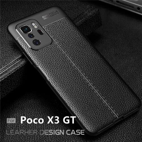 For Cover Poco X3 GT Case For Xiaomi Poco X3 GT Capas Phone Shockproof Bumper TPU Soft Leather For Fundas Poco X3 GT Pro Cover