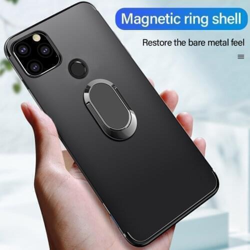 For Xiaomi Redmi 9 9A 9C Case Magnetic Magnet Car Finger Ring Case On For Xiaomi Redmi 9C