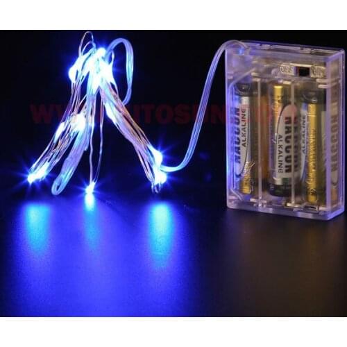 Hot sale ! 1PC 10 colours 10M 100 Lights Holiday LED Battery String Lights,X'mas Decoration Fairy Light With Copper Wire