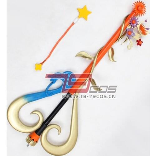 Hot Game Kingdom Hearts Kairi Destinys Embrace Cosplay Props PVC Staff Accessories Prop Weapons for Halloween Carnival