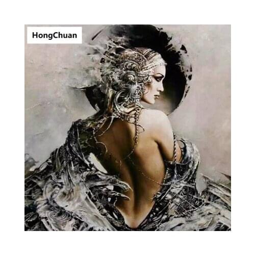 Fashion Sexy Woman 5D DIY Square/Round Diamond Painting Mosaic Cross Embroidery Home Decoration Mural Christmas Gift New Year