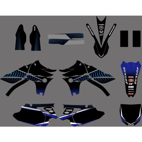 Motorcycle New Team Graphics Background Decal Sticker Kit For Yamaha YZ450F YZF450 YZ 450F YZF 450 2010 2011 2012 2013