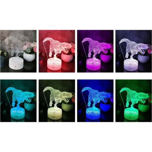 Dinosaur Night Light Kids Color Changing Nightlight Bedside Lights Boys Gift