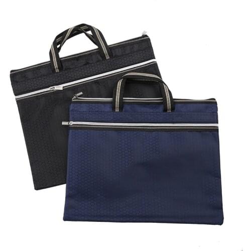 A4 File Folder Durable Briefcase Document Bag Paper Stationery Store School Office bag customized printing logo customized bag