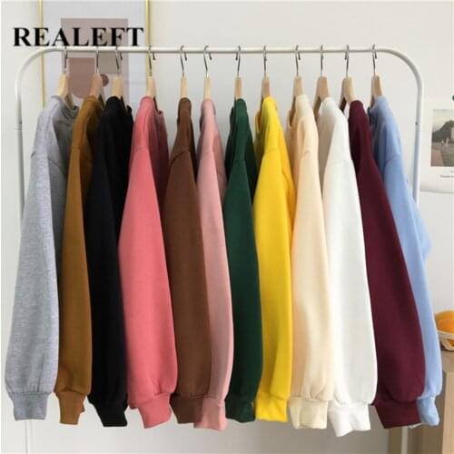 REALEFT Women's Fleece Hoodies