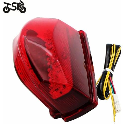 For HONDA CBR 600 RR CBR600 RR CBR600RR F5 2007-2012 Motorcycle Rear Turn Signal Tail Stop Light Lamp Integrated red