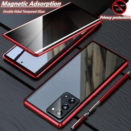 Protective Anti Privacy Magnetic Case for SamsungS21 S20 Ultra Galaxy Note20 10 9 8 S10 S8 S9 Plus A51 A50 A70 A71 Magnet Cover