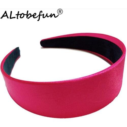 ALTOBEFUN Womens Summer Street Wide Style Multicolor Headband Lady Candy Color Headwear Girl Fashion Simple Headband TC050
