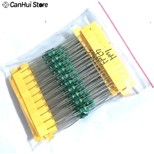 1/4W AL 0307 0.25W 1uH to 1M Inductor 13valuesX10pcs=120pcs,Electronic Components Package Chromatic Ring Inductor Assorted Kit