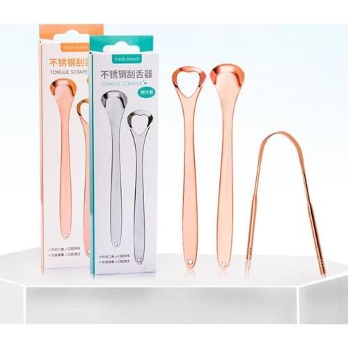 1pcs Tongue Scraper Cleaner Metal Copper Dental Oral Care Hygiene Tool Cleaning Scraper for Men and Women Tongue Toothbrush