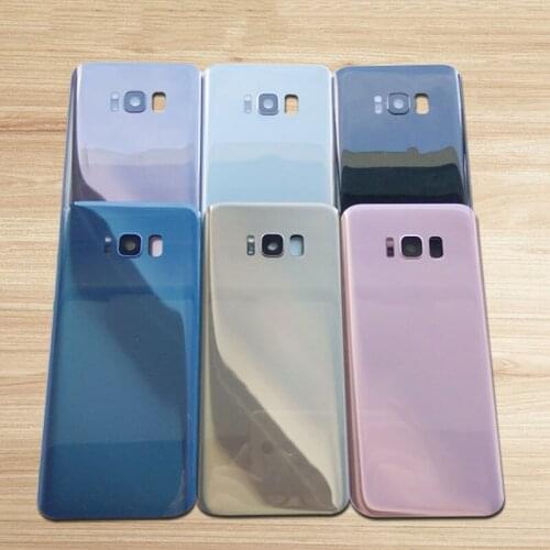 10pcs For SAMSUNG Galaxy S8 G950 G950f S8+ S8 Plus G955 Back Battery Cover Door Rear Housing Case Replace+rear Camera Glass Lens