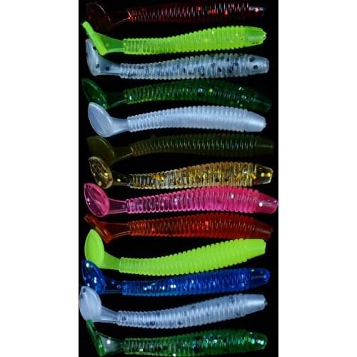 10pcs Fishing Lures 4.5cm Artificial Baits Wobblers Soft Lures Shad Carp Silicone Fishing Soft Baits Tackle