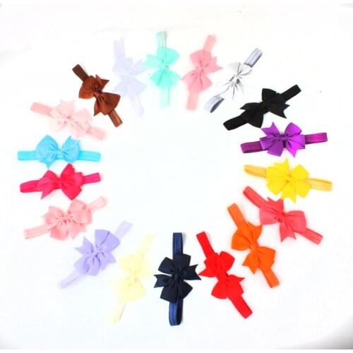 20pcs/lot DIY Big Grosgrain Ribbon Bow Headband Bowknot Headbands Hair bands Hair Ties Hair Accessories