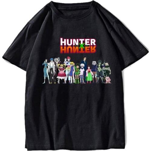 2020 The Hunters Hunter X Hunter Tshirt Guy Vintage Print T-Shirt Mens Short Sleeved Fashionable