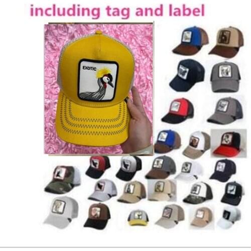 New cock High quality embroidery Summer trucker cap mesh hip hop hats for men embroidery baseball cap Animal-A028