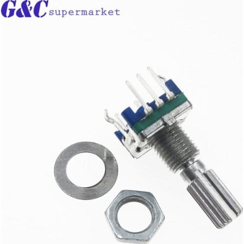 5PCS Rotary encoder with switch EC11 Audio digital potentiometer 20mm handle