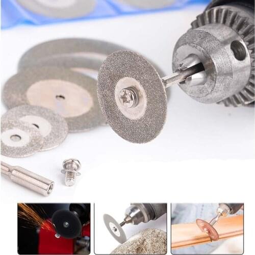 60MM Mini Diamond Saw Blade Disc Rotary Tool Blades Cutting Stone Glass Iron Sheet