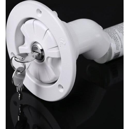 Lockable Leakproof Gravity Fresh Water Fill Hatch Inlet RV Camper Car Boat Locking Inlet Cap Water Pipe Caravan Accessories