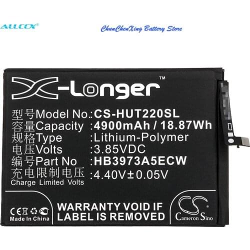 Cameron Sino 4900mAh Battery HB3973A5ECW for Huawei EVR-AL00, EVR-L29, Honor Note 10, Mate 20 X, RVL-AL09