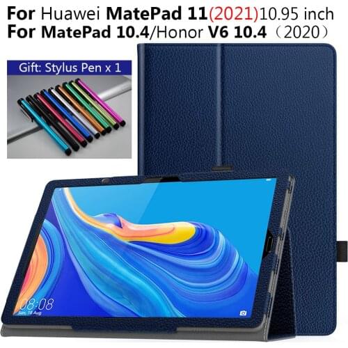 For MatePad 11 2021 case 10.95 inch DBY-W09 DBY-L09 Case PU Leather Stand Cover Auto Sleep/Wake for Huawei MatePad 10.4 Case