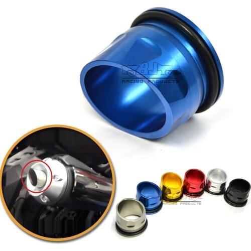 CNC Aluminum Motorcycle accessories Pipe Muffler Exhaust Tip Cover For Yamaha T-MAX 530 TMAX530 2012 2013 2014 2015 2016