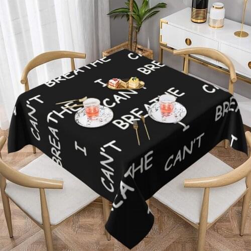 Racism Tablecloth Cheap Waterproof Table Cover Outside Print Protector Polyester Table Cloth