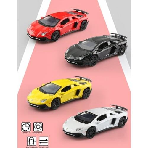 Home Ornaments Diecasts Toy Vehicles LP750-4 Supersports Christmas Gifts For Children MINIAUTO 1:32 Alloy Car Model Boys' Toys