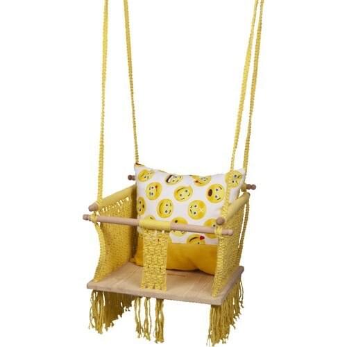 Gusuu Makrome Baby Swing-Yellow