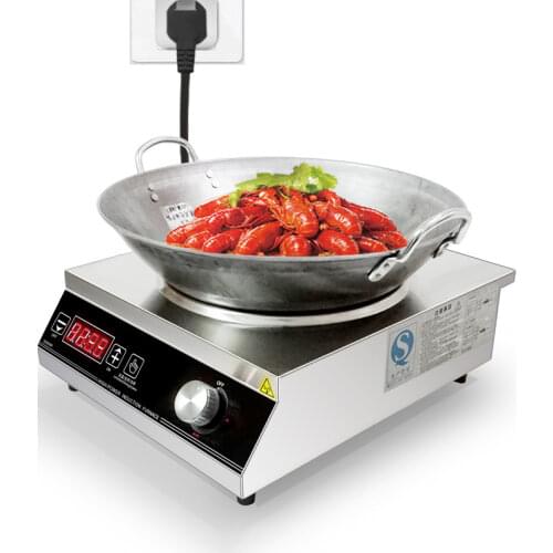 Concave Induction Cooker 3500W Commercial High Power Stir-fried Cooker Restaurant Induction Cooker Cooking Machine