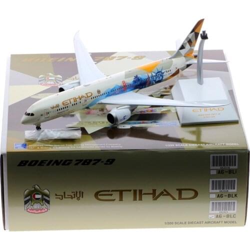 1:200 Alloy Collectible Plane Gift JC Wings XX2425 Etihad Airways Choose the USA Boeing B787-9 Diecast Aircraft JetModel A6-BLC
