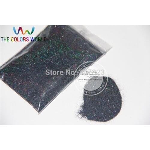 Laser Holographic Black Color 0.1MM 004 Fine Glitter Crafts Soapmaking Tatto Spa Products Ultrafine 1 Lot =50g