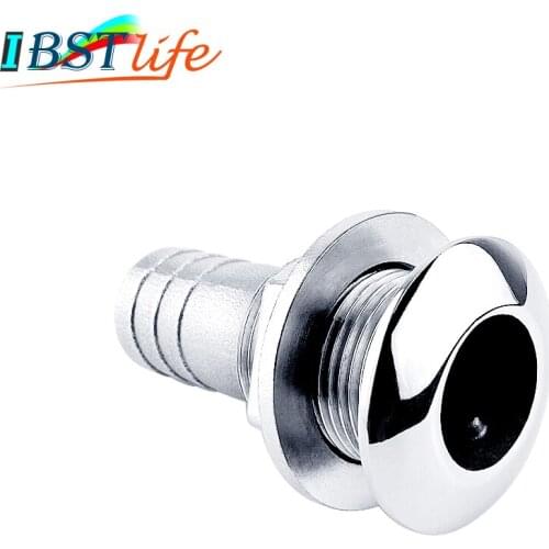 Marine Hardware Stainless Steel 316 Thru Hull Plumbing Fitting Outlet Drain Joint For 3/4" or 1" Hose Boat Yacht Accessories
