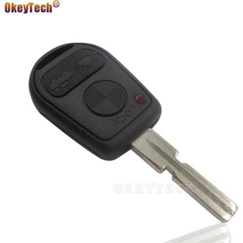 OkeyTech New 3 Button Uncut Blade Remote Replacement Key Shell Cover Case For BMW E31 E32 E34 E36 E38 E39 E46 Z3 Z4 Auto Key Fob