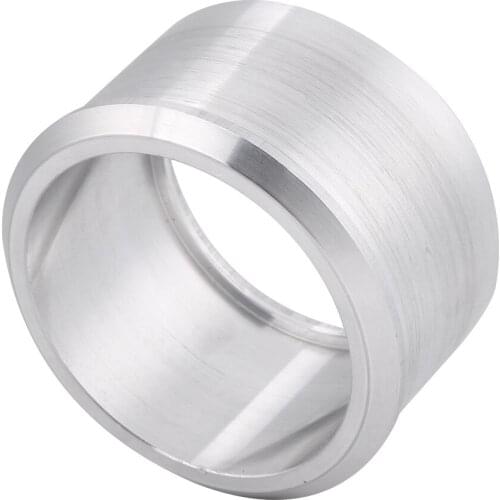 Aluminum 60mm To 51mm Motocross Motorcycle Exhaust Pipe Adapter Reducer Muffler Connector Silver Mirror Polished