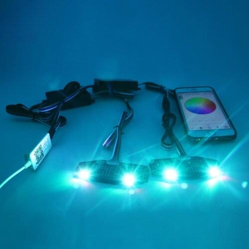Bluetooth remote control is suitable for Ford Mustang 2013 2014 colorful RGBW led daily light board