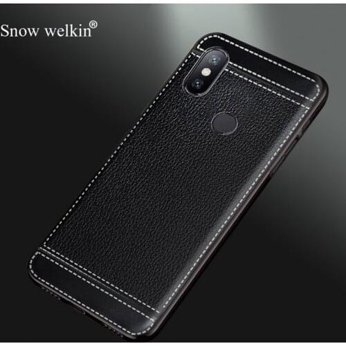 Luxury Silicone Case For Xiaomi 5X A1 6 6X A2 8 8SE 8Lite Mix2 Mix2S Max2 Max3 Note3 Soft TPU Litchi Leather Pattern Phone Case